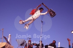 © Jamie Budge, all rights reserved.
WITH TOUNGE OUT, ELVIS PEAKS IN FLIGHT
NO RIGHTS Implied by Possession of this CD.   Contact:
jamiebudge@windskate.com   (310) 453-4808