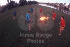 © Jamie Budge, all rights reserved.
FLAMING SOCCER BALL GAME BEGINS
NO RIGHTS Implied by Possession of this CD.   Contact:
jamiebudge@windskate.com   (310) 453-4808