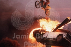 © Jamie Budge, All Rights Reserved.
GARY PAGE ON MOTORCYCLE DEAD ABOVE  SHON WOLFE IN FLAMING  TRUCK ON TWO WHEELS.
NO RIGHTS Implied by posession of this CD.  Contact:
jamiebudge@windskate.com    (310) 453-4808