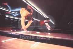 © Jamie Budge, all rights reserved.
KOKO GEDEON AND CHUCK WARD MID-FLIGHT, "BODY BOWLING" DOWN BOWLING ALLEY.
No Rights Implied by possession of this image.     Contact:
Jamie Budge (310) 453-4808  jamiebudge@windskate.com