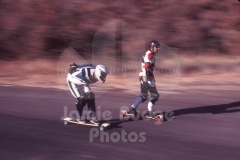 TWO BOARDERS IN BLUR OF MOTION © Jamie Budge, all rights reserved.
OLD TUJUNGA CANYON, CA
No Rights Implied by possession of this image.     Contact:
Jamie Budge (310) 453-4808  jamiebudge@windskate.com