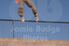 © Jamie Budge, all rights reserved.
INLINE SKATER RAIL GRINDS 
No Rights Implied by possession of this image.     Contact:
Jamie Budge (310) 453-4808  jamiebudge@windskate.com